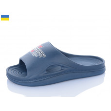 Шлепанцы M&L Alex13 ML113 т.синій принт ассорті