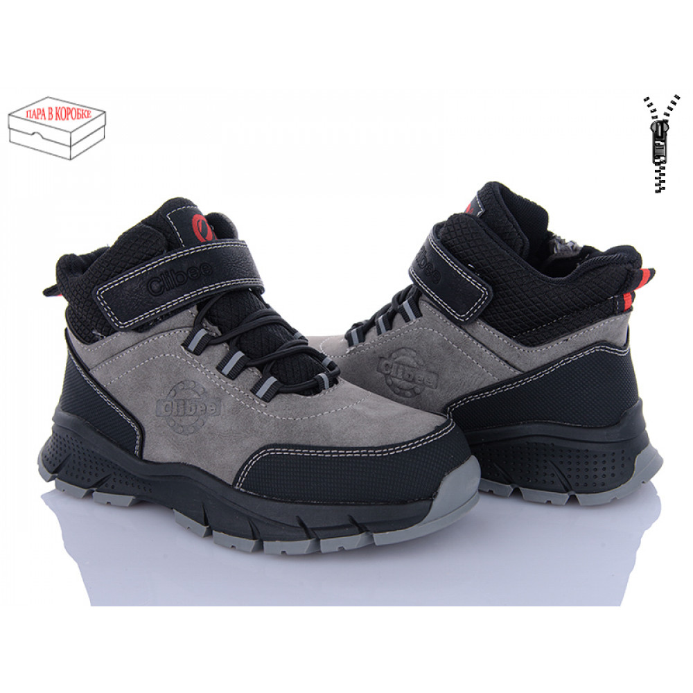 Ботинки Цветик KC520 grey-black,деми