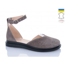 Туфли Sali 2225-065 капучино з чор-п.
