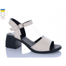 Босоножки Sali 162 бежевий чор-п.