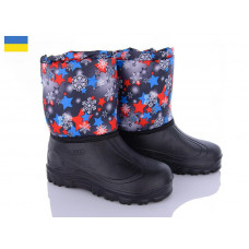 Сапоги Demur СПП Зірки синій-червоний-2025