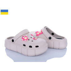 Кроксы Roks 152-9011 бежевий