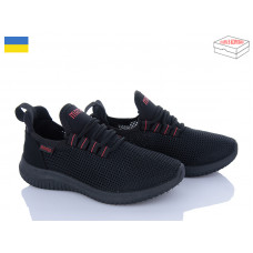 Кроссовки Paolla 5020 чорний-червоний