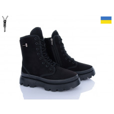 Ботинки Lvovbaza Progress 5402-1 хутро чорний