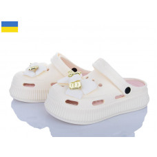 Кроксы Roks 155-4 крем-пудра