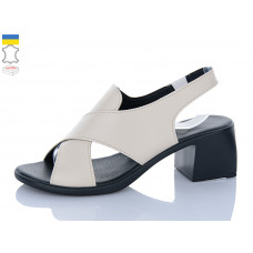 Босоножки Sali 159 бежевий к чор-п.