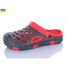 Кроксы Inblu 308 сір-червоний