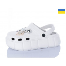 Кроксы Dago Прогрес Ж152-2-8 білий