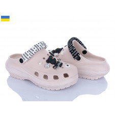 Кроксы Roks 1410-2-4 бежевий