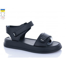Босоножки Garti 0136 чорна шкіра