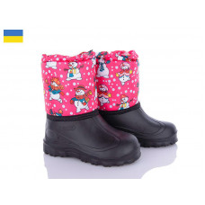 Сапоги Demur СПП Сніговик рожевий-2025