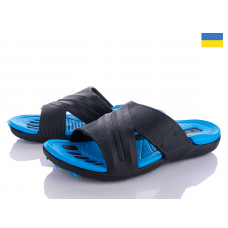 Шлепанцы Vladimir DS П16 черный-синий 