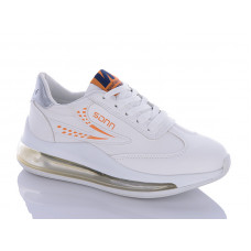 Кроссовки Леопард A6213 white-orange