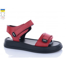 Босоножки Garti 0136 червона шкіра