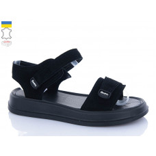 Босоножки Garti 0136 чорний замш