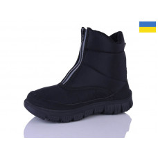 Ботинки Demur 1323 чорний чорна підошва