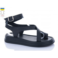 Босоножки Garti 0191 чорна шкіра