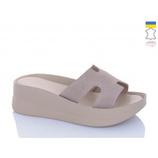 Шлепанцы Garti 0094 беж замш