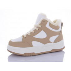 Кроссовки Qq Shoes SS2189 beige-white