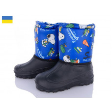 Сапоги Demur СПП Снупі блакитний-чорний-2025