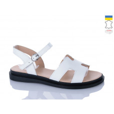 Босоножки Sali 513 білий чор-п.