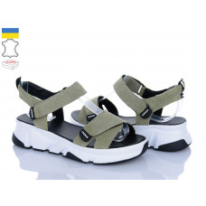 Босоножки A.N.I.One 4075-6 зелений замш