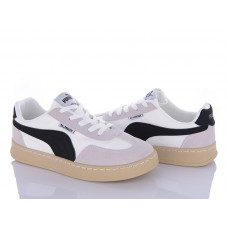 Кроссовки Violeta 182-14 white-black