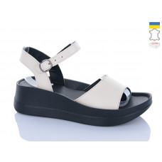 Босоножки Sali 508-25 бежевий чор-п.