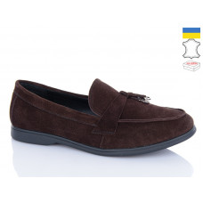Туфли Sali B1 коричневий з чор-п.