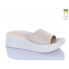 Шлепанцы Sali 500-25 бежевий біл-п.