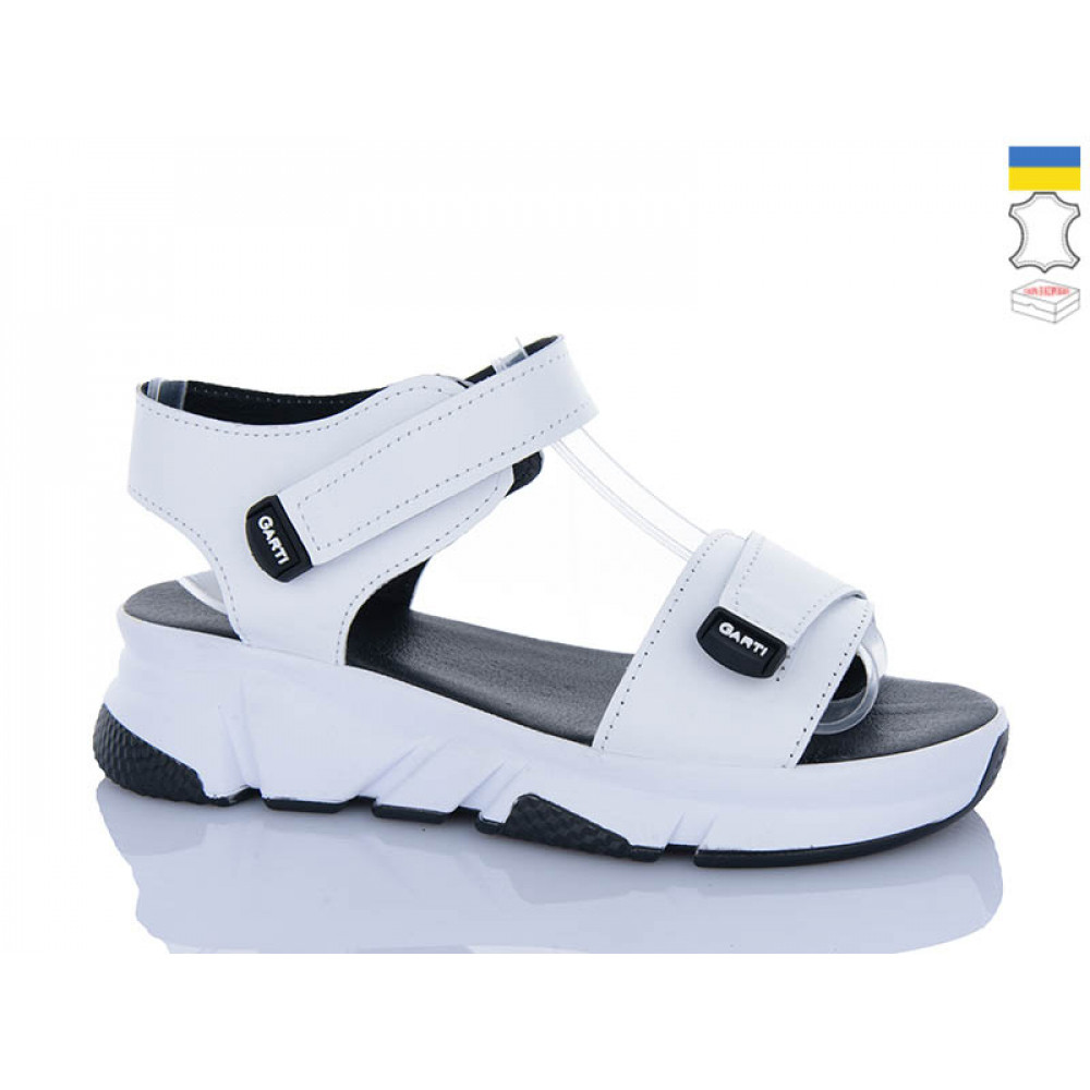 Босоножки Garti 0150 білий шкіра