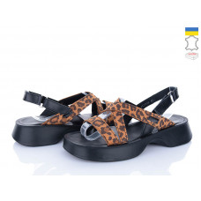 Босоножки Viscala 23938LP-176 шк.чор-велюр-лео