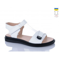 Босоножки Sali 702 білий чор-п.